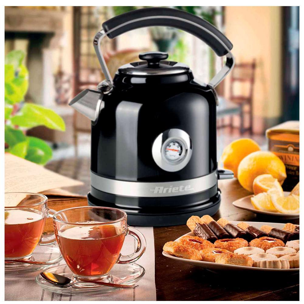 Chaleira Elétrica Ariete Moderna Preta com Base 360 Graus 1,7L - 2854 - 7
