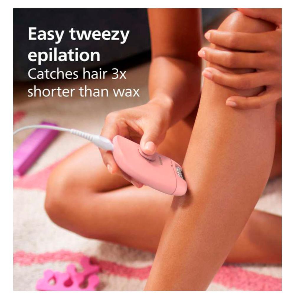 Depilador Philips Walita Serie 2000 com Fio e 02 Velocidades Rosa - BRE229 - 5