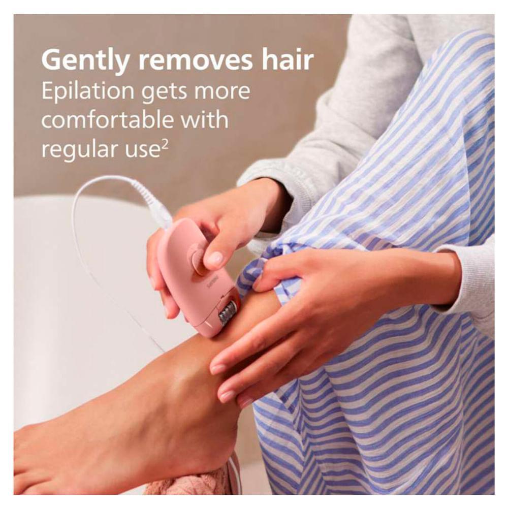 Depilador Philips Walita Serie 2000 com Fio e 02 Velocidades Rosa - BRE229 - 8