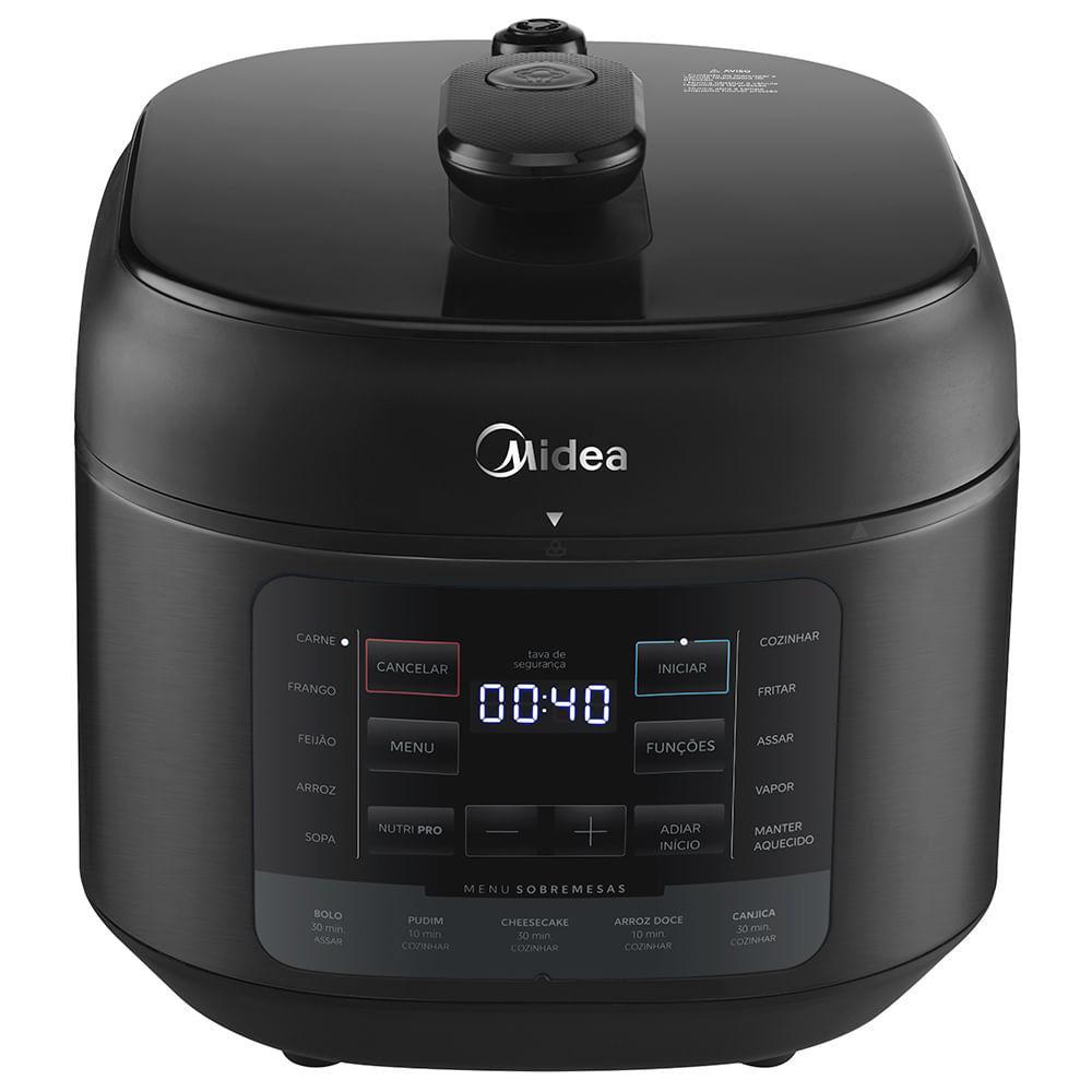 Panela de Pressão Elétrica 5L Midea NutriPro Preta - PPD5 - 1