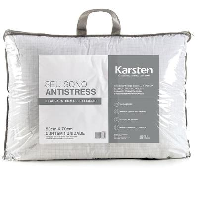 Travesseiro Antistress 50x70cm Branco - Karsten