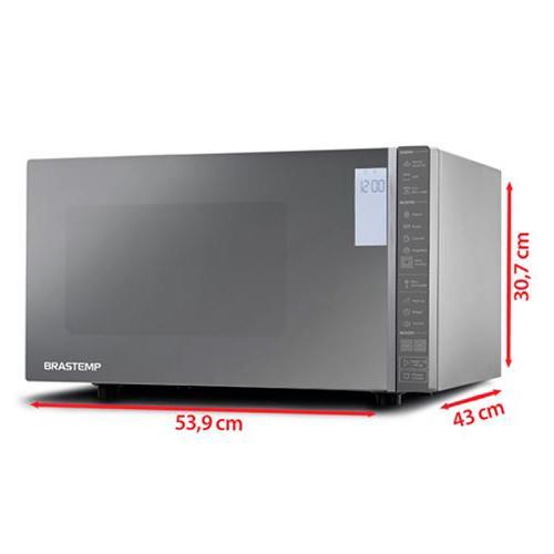Micro-ondas Brastemp 32 Litros cor Inox Espelhado com Grill e Painel Integrado - BMG45AR - 2