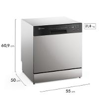 Lava-Louça Electrolux Inox com 8 Serviços, 8 Programas de Lavagem - LS08E - 2