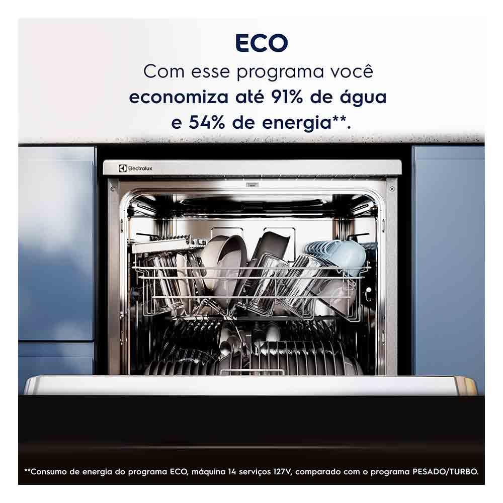 Lava-Louça Electrolux 14 Serviços Inox com Programa Lava e Seca 50' LS14E - 7