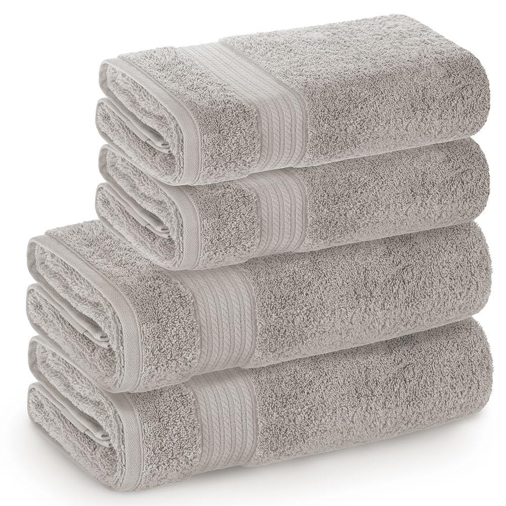 Jogo de Toalhas de Banho Banhão com 04 Peças Magna Lunar - Karsten - 1