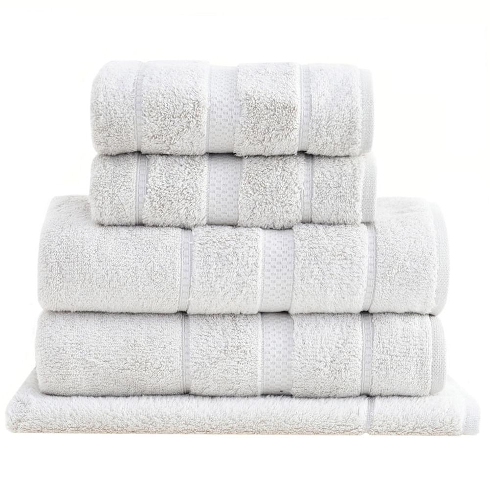 Jogo de Toalhas de Banho Gigante Vision Dual AIR com 05 Peças Algodão Bege - Buddemeyer - 1