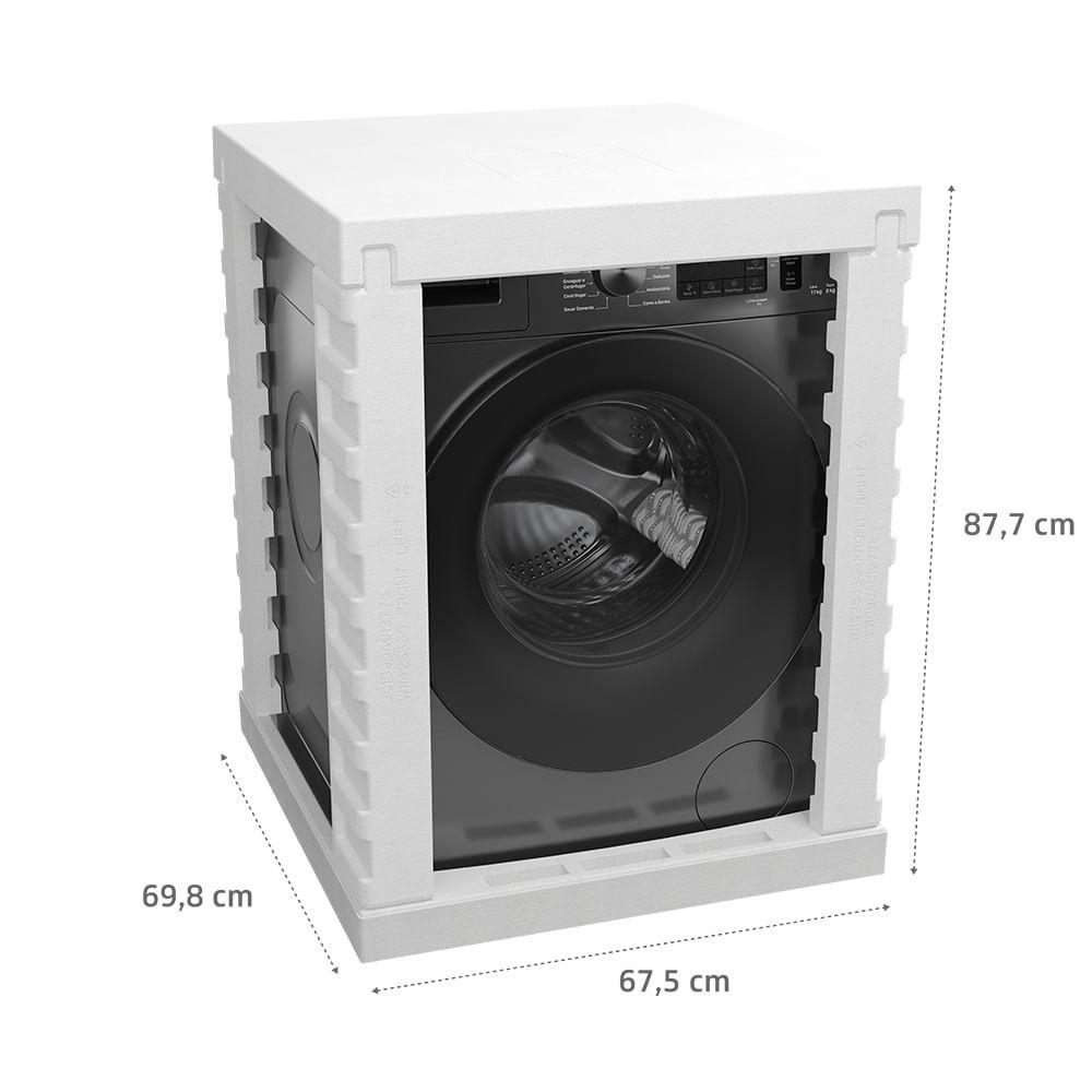 Lava & Seca 11 Kg Brastemp Smart Sensor by AI Titânio com 15 Programas de Lavagem - BNO11 - 3