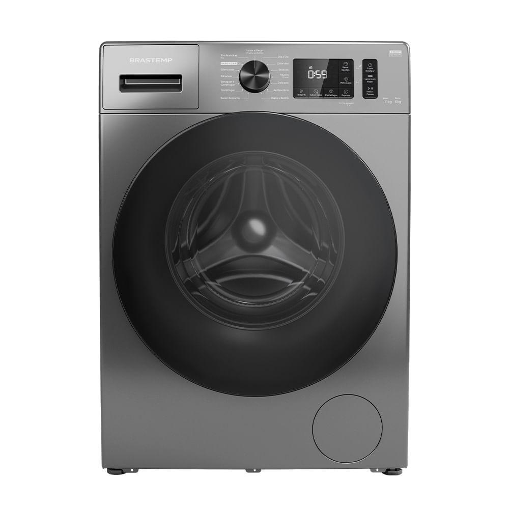 Lava & Seca 11 Kg Brastemp Smart Sensor by AI Titânio com 15 Programas de Lavagem - BNO11 - 1