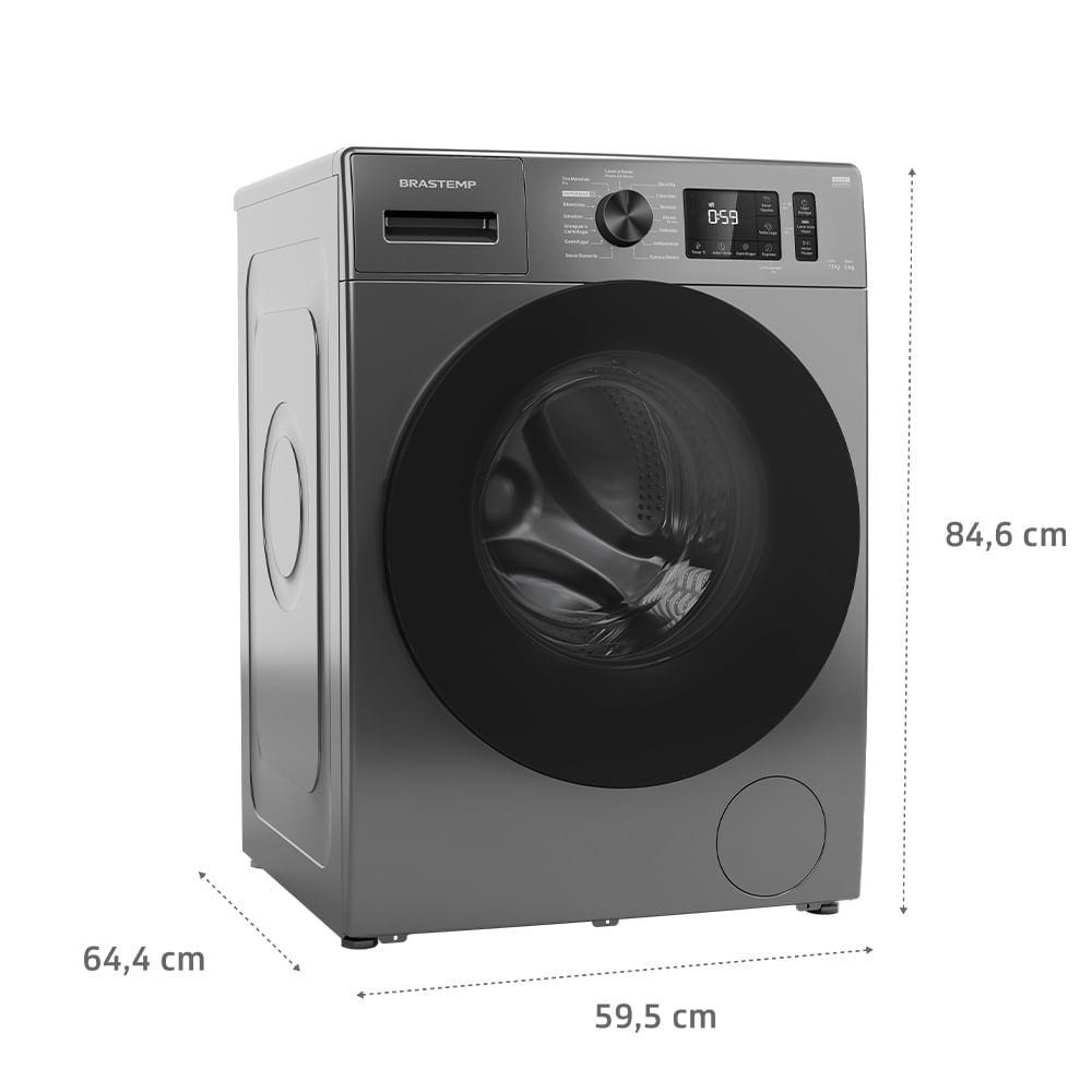 Lava & Seca 11 Kg Brastemp Smart Sensor by AI Titânio com 15 Programas de Lavagem - BNO11 - 2