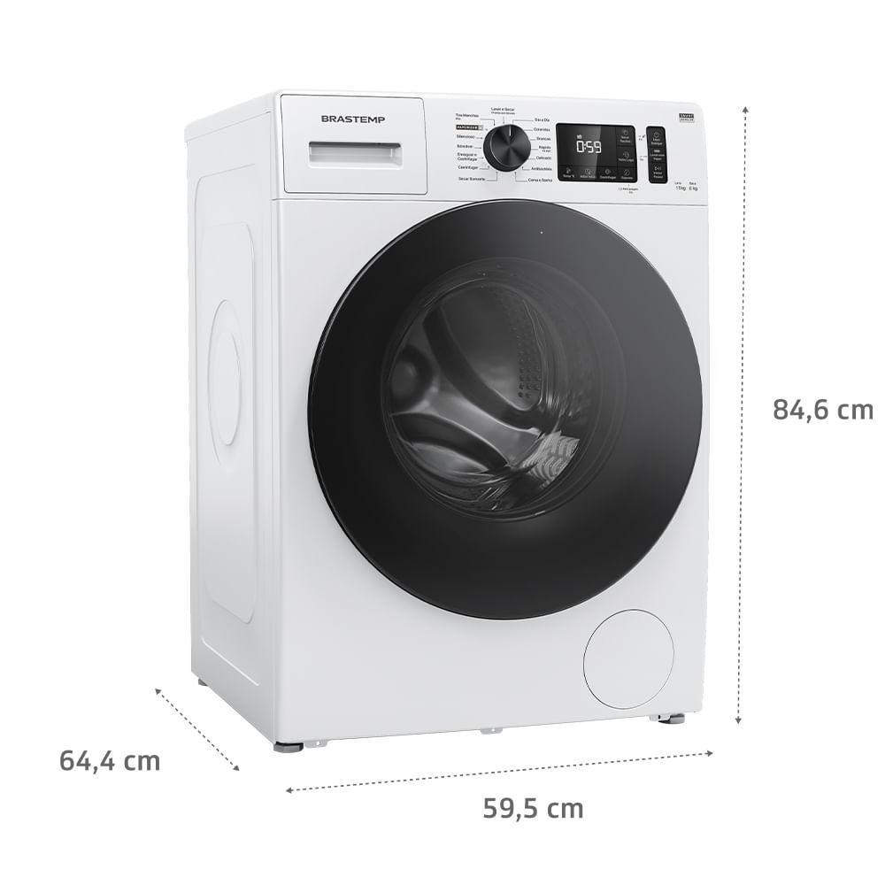 Lava & Seca 11 Kg Brastemp Smart Sensor by AI Branca com 15 Programas de Lavagem - BNO11 - 2