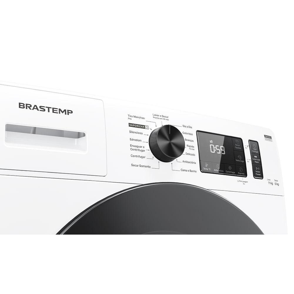 Lava & Seca 11 Kg Brastemp Smart Sensor by AI Branca com 15 Programas de Lavagem - BNO11 - 6