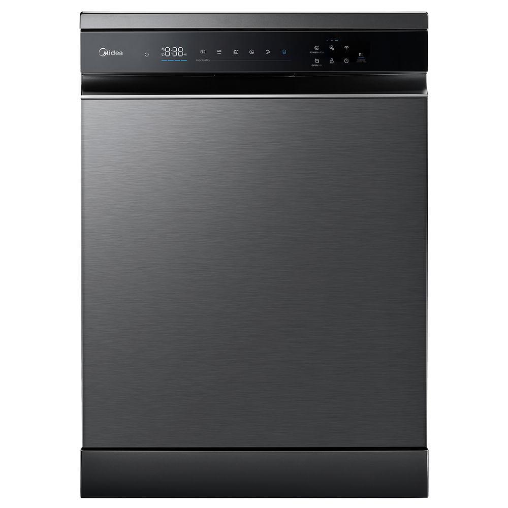 Lava-Louças Midea SmartHome Black Inox com 14 Serviços, 09 Programas de Lavagem e Função Open Dry - MDWEF1433GBS - 1