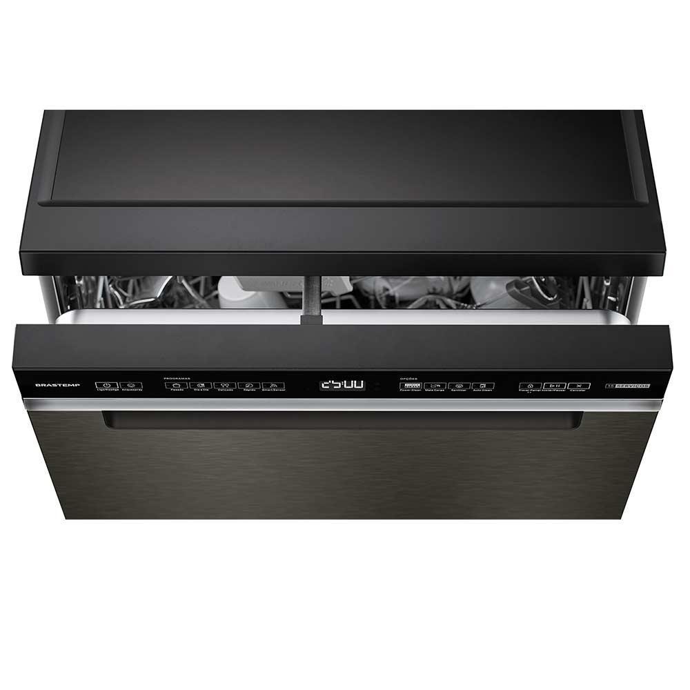 Lava-Louças Brastemp Eclipse Collection Black Stainless com 15 Serviços, 05 Programas de Lavagem - BLF62AP - 4