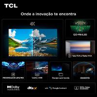 Smart TV 4K TCL QD-Mini LED 75” Polegadas com HDMI 2.1, Dolby Vision IQ, Subwoofer, 144Hz VRR e Wi-Fi - 75C6K - 8