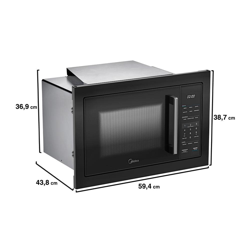 Micro-ondas de Embutir Midea com 35 Litros de Capacidade Preto - MGB35M1 - 2
