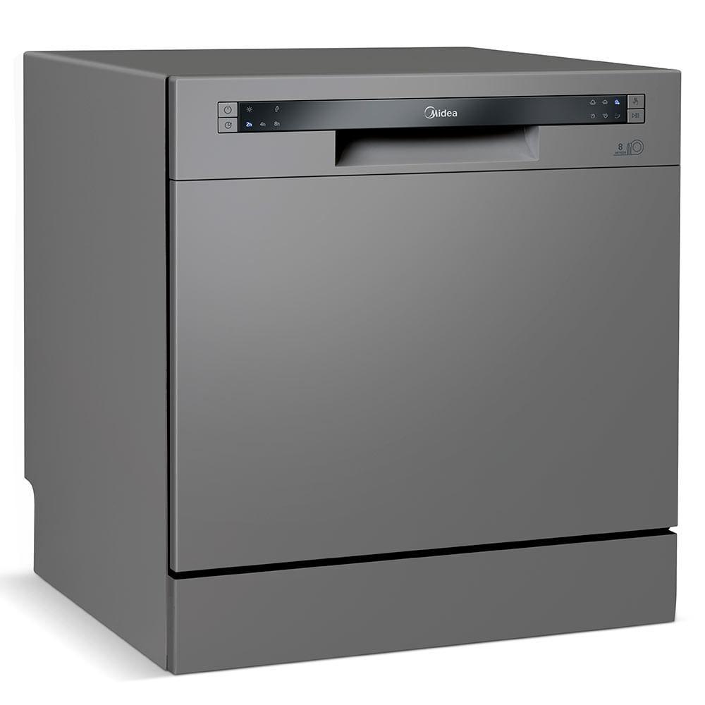 Lava-Louças Midea Cinza com 08 Serviços, 06 Programas de Lavagem e Função Adiar Início - DWA08S - 2