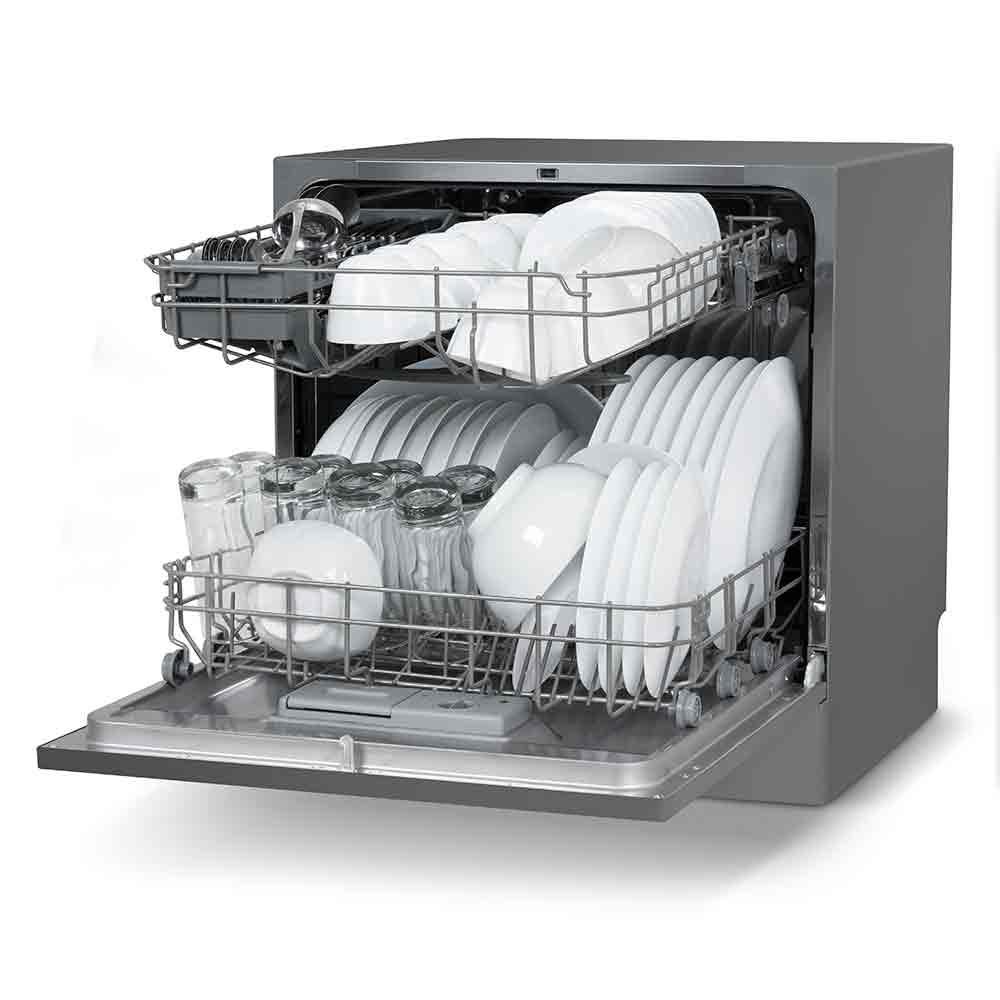 Lava-Louças Midea Cinza com 08 Serviços, 06 Programas de Lavagem e Função Adiar Início - DWA08S - 8