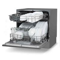 Lava-Louças Midea Cinza com 08 Serviços, 06 Programas de Lavagem e Função Adiar Início - DWA08S - 8