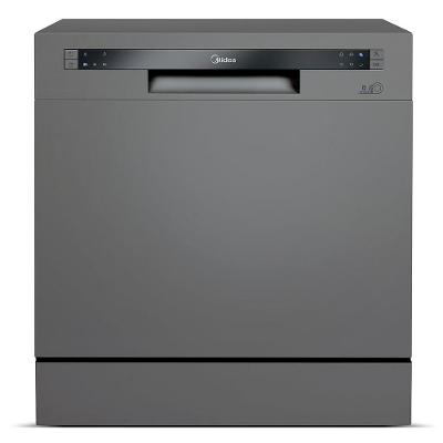 Lava-Louças Midea Cinza com 08 Serviços, 06 Programas de Lavagem e Função Adiar Início - DWA08S