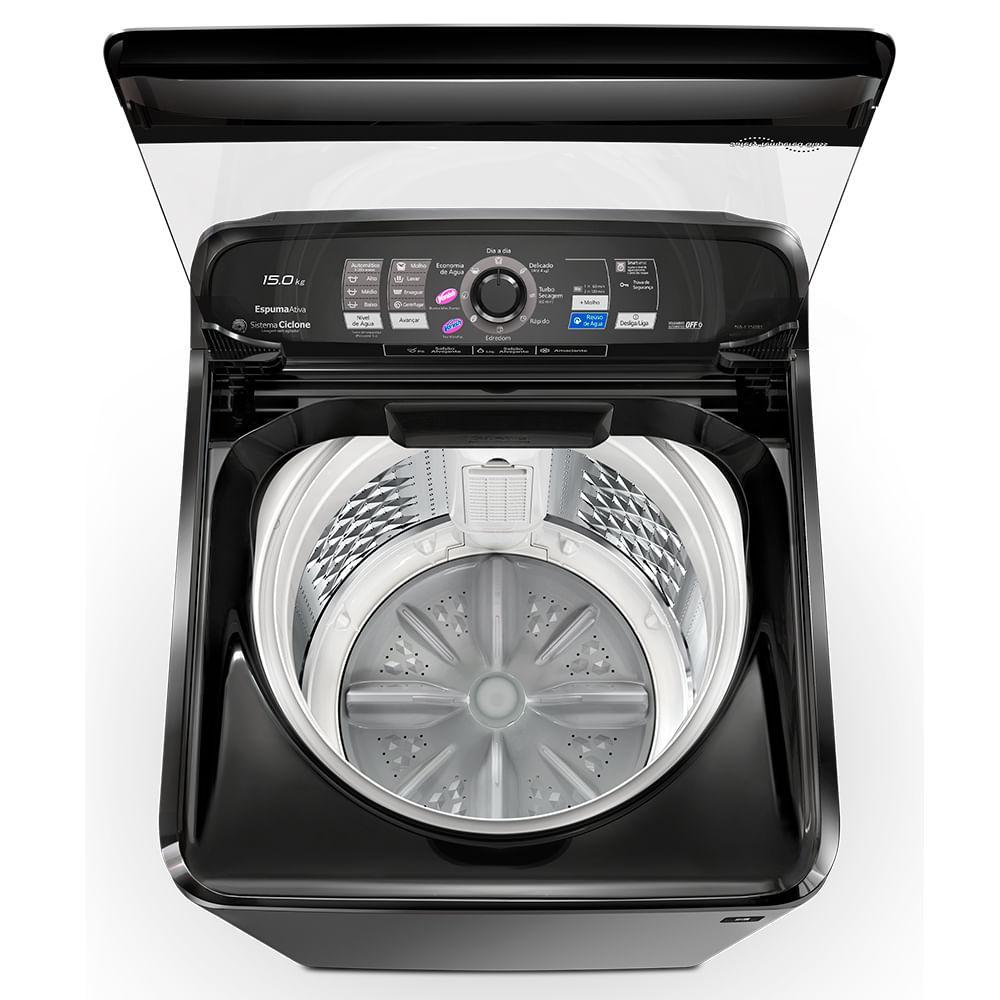 Lavadora de Roupas Panasonic 15Kg Titânio com 08 Programas de Lavagem e Smart Sense - NA-F150B1T - 7