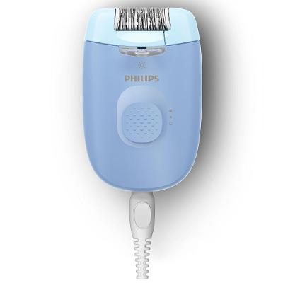 Depilador Philips Walita Serie 4000 com Fio e 02 Velocidades Azul - BRE247