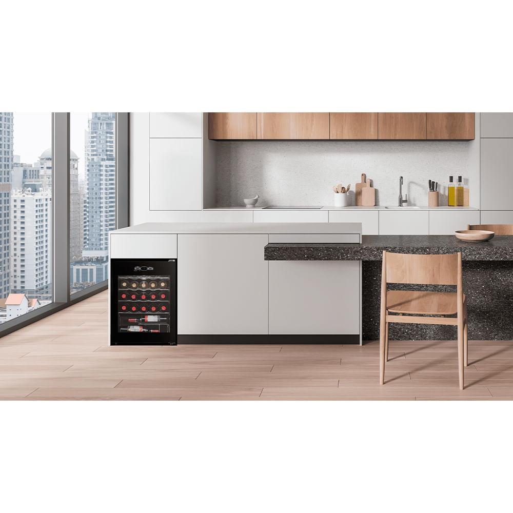 Adega de Vinhos Midea Inverter para 24 Garrafas com até 18°C - MDRW110FGGGL3 - 6