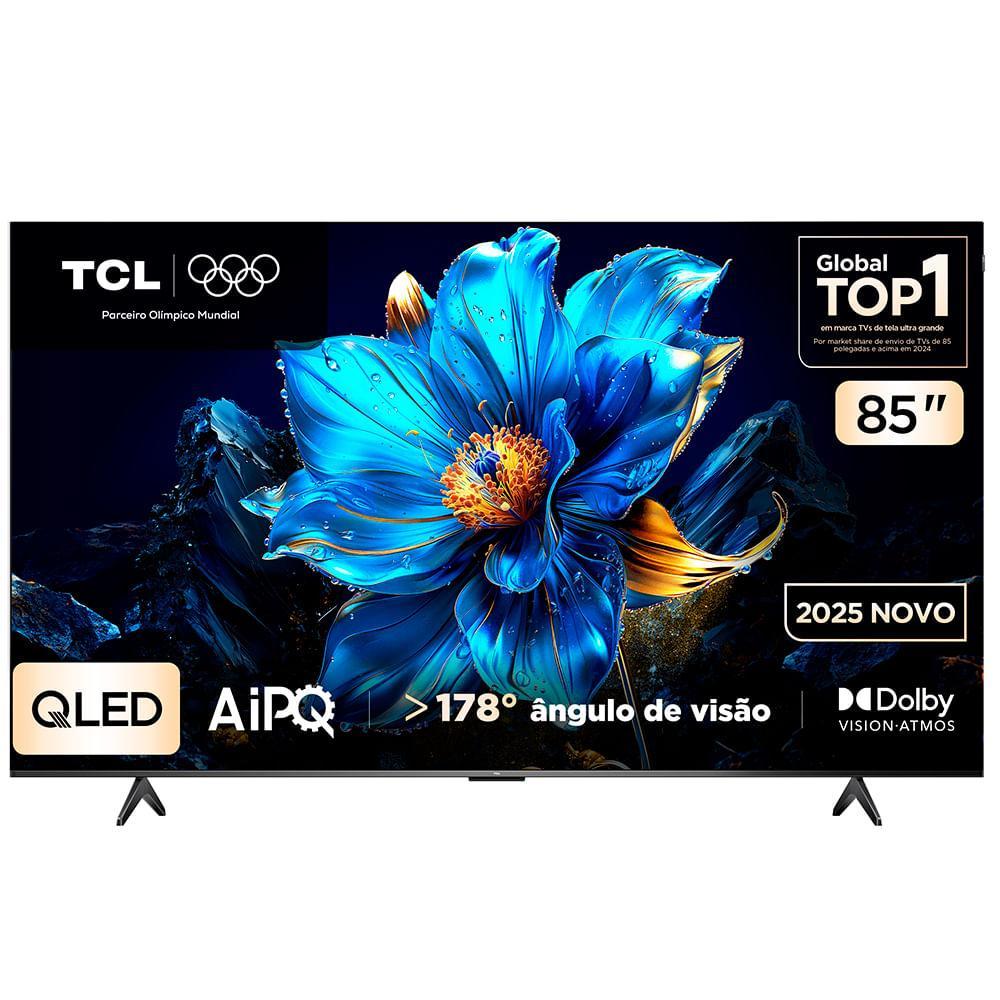 Smart TV 4K TCL Classic QLED 85” Polegadas com HDMI 2.1, Dolby Vision, Dolby Atmos e Wi-Fi Dual Band - 85P7K - 1