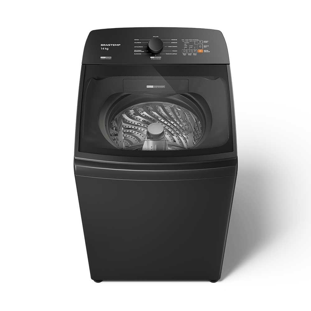 Lavadora de Roupas Brastemp 14Kg Cinza Platinum com 12 Programas de Lavagem com Smart Sensor e Reduzir Tempo - BWJ14A9 - 1