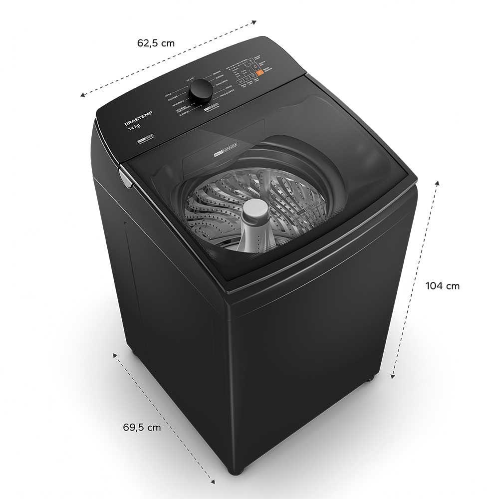 Lavadora de Roupas Brastemp 14Kg Cinza Platinum com 12 Programas de Lavagem com Smart Sensor e Reduzir Tempo - BWJ14A9 - 2