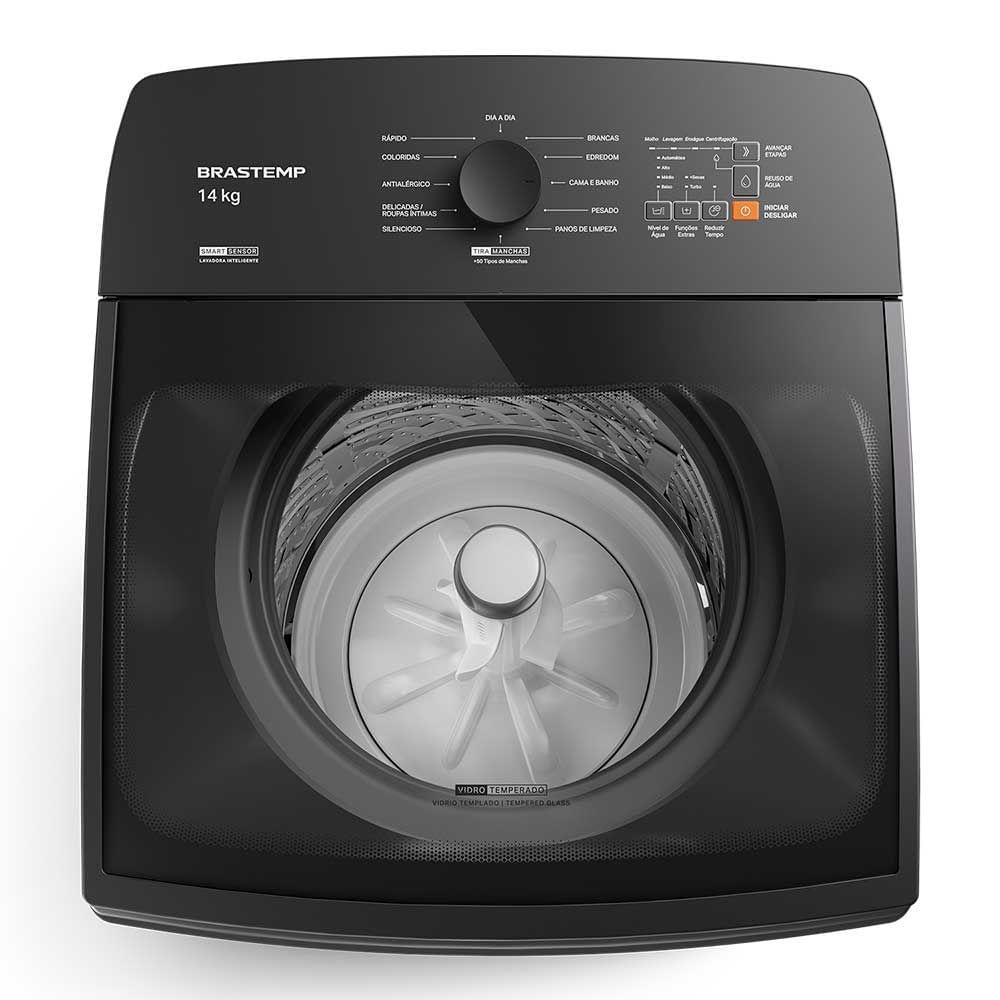 Lavadora de Roupas Brastemp 14Kg Cinza Platinum com 12 Programas de Lavagem com Smart Sensor e Reduzir Tempo - BWJ14A9 - 4