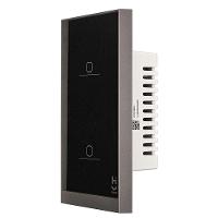 Interruptor Inteligente 2 Teclas Conexão Zigbee Compatível com Assistente de voz, IOS e Android Preto - Geonav - 8