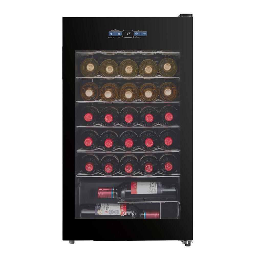 Adega de Vinhos Midea Inverter Smart para 34 Garrafas com até 18°C - MDRW150FGGGL3 - 4