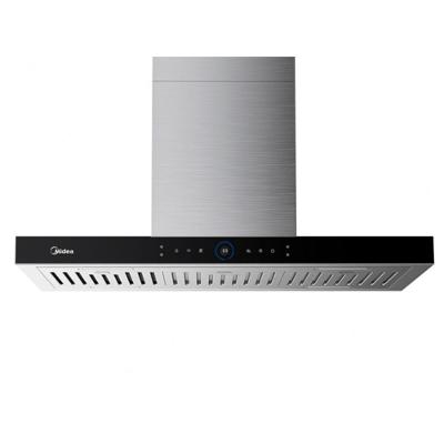 Coifa Ilha Midea 90cm Smart Pro Touch Prata e Preto - MH90M83