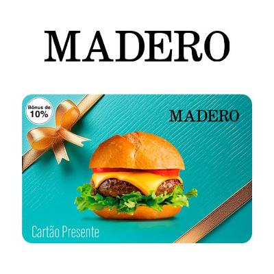 Cartão Presente Madero Bônus 10% Virtual