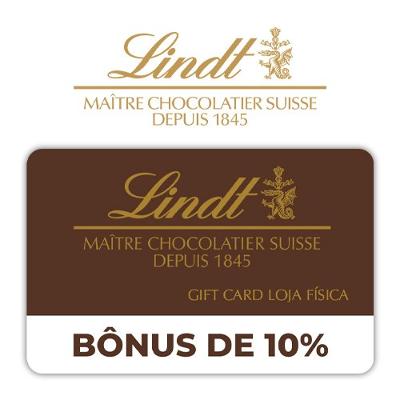 Gift Card Lindt Bônus 10% Virtual