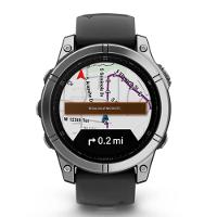 Smartwatch Relógio Garmin Fenix E Aço Inoxidável com Pulseira de Silicone Preta 47mm - 2