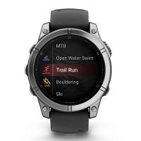 Smartwatch Relógio Garmin Fenix E Aço Inoxidável com Pulseira de Silicone Preta 47mm - 5