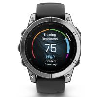 Smartwatch Relógio Garmin Fenix E Aço Inoxidável com Pulseira de Silicone Preta 47mm - 7
