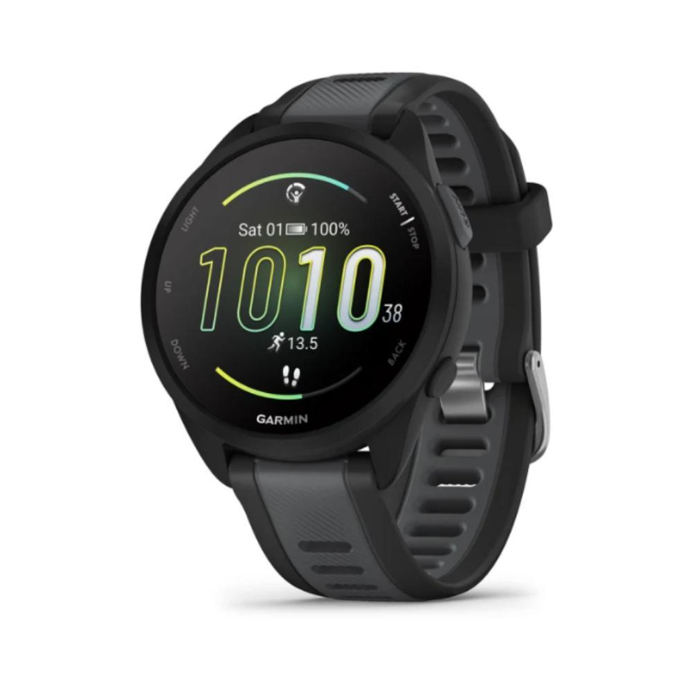 Smartwatch Relógio Garmin Forerunner 165 Music Preto e Cinza Ardosia WW com Monitor Cardíaco de Pulso e GPS 43mm - 1