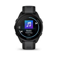 Smartwatch Relógio Garmin Forerunner 165 Music Preto e Cinza Ardosia WW com Monitor Cardíaco de Pulso e GPS 43mm