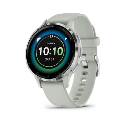 Monitor Cardíaco de Pulso com GPS Garmin Venu 3S Cool Mint WW Cinza 41mm