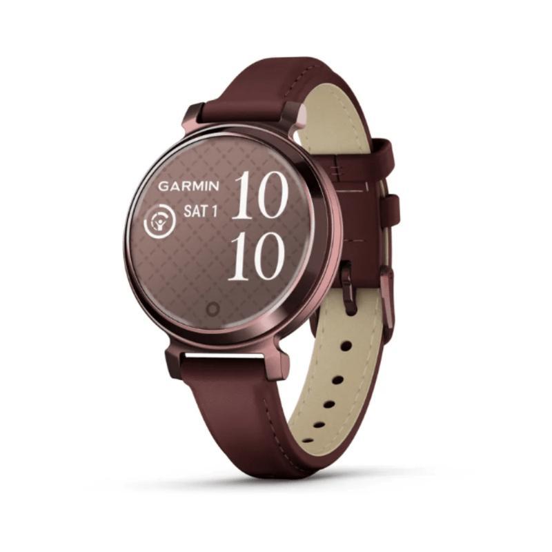 Monitor de Atividades Garmin Lily 2 (2024)  Bronze Pulseira Amora de Couro - 1