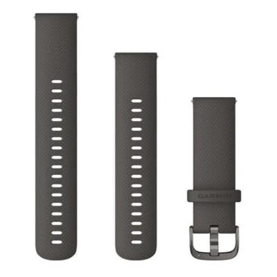 Smartwatch Pulseira Garmin Quick Release 18mm Venu 2S Grafite Silicone