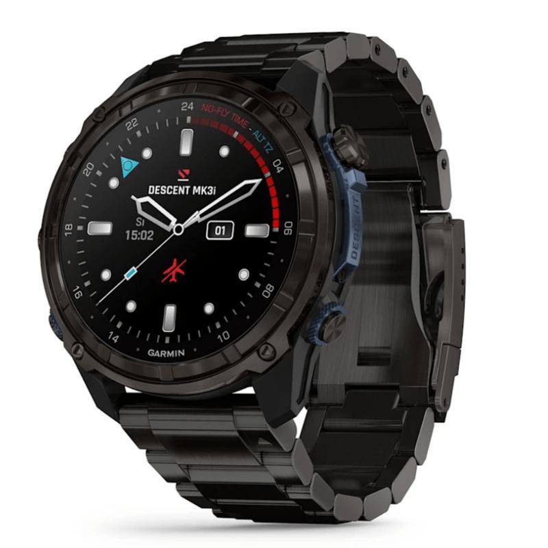 Smartwatch Relógio Garmin Descent Mk3i com Monitor Cardíaco de Pulso e GPS Cinza Carbono Titânio DLC c/ pulseira de Titânio - 1