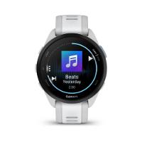 Smartwatch Relógio Garmin Forerunner 165 Music Cinza e Branco WW com Monitor Cardíaco de Pulso e GPS 43mm