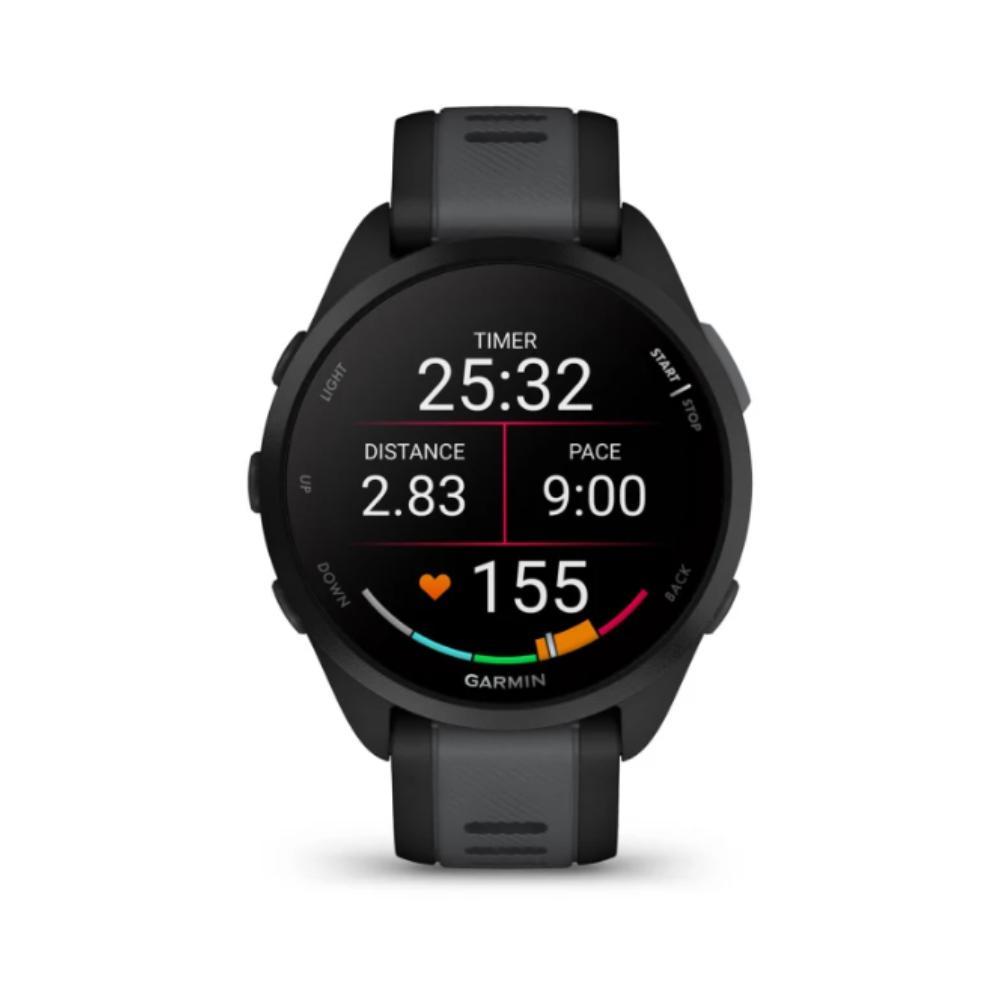 Smartwatch Relógio Garmin Forerunner 165 Preto e Cinza Ardosia WW com Monitor Cardíaco de Pulso e GPS 43mm - 2