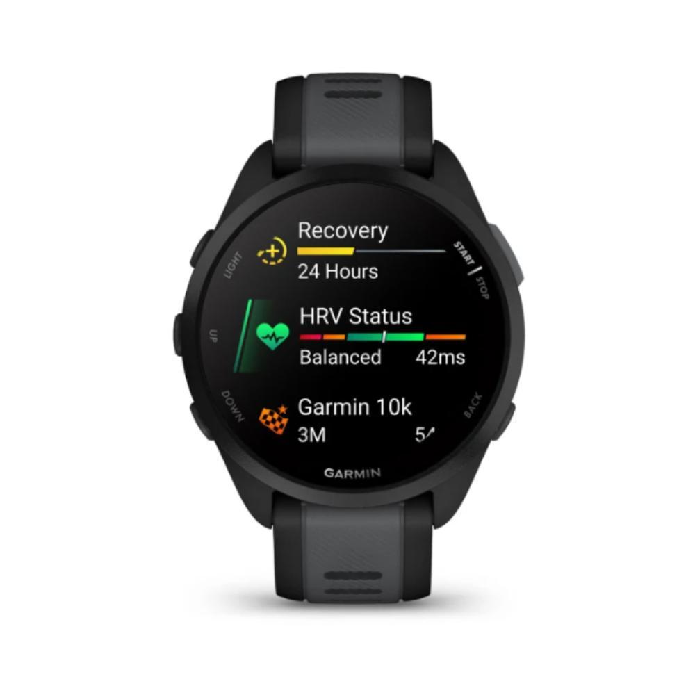 Smartwatch Relógio Garmin Forerunner 165 Preto e Cinza Ardosia WW com Monitor Cardíaco de Pulso e GPS 43mm - 4