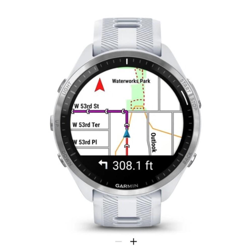 Smartwatch Relógio Garmin Forerunner 965 Branco AS com Monitor Cardíaco de Pulso e GPS 47mm - 4