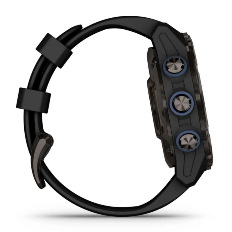 Relógio Garmin Descent Mk3si com Monitor Cardíaco de Pulso e GPS Cinza Carbono DLC Ti Preto EMEA 43mm - 6