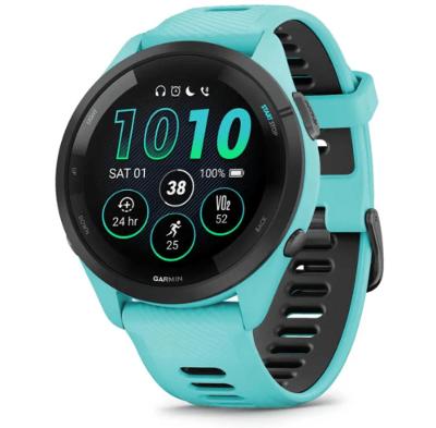 Relógio Garmin Forerunner 265 Music Azul EU/PAC com Monitor Cardíaco de Pulso e GPS 46mm